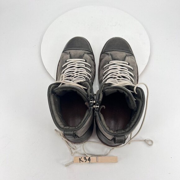 John Varvatos Collection Artisan Double Lace Men 8 High Top Shoe Zipper Sneakers - Picture 13 of 16